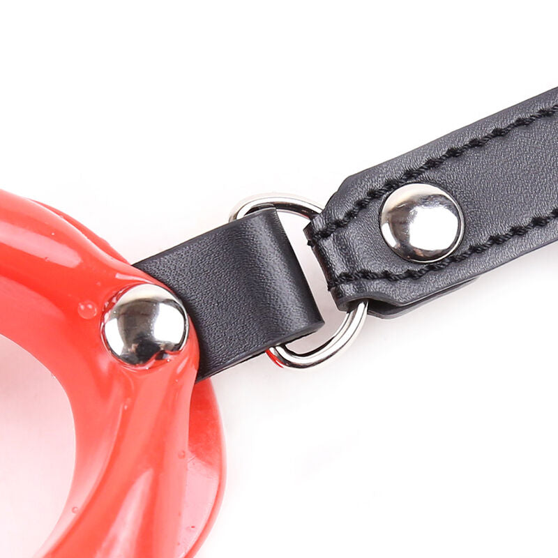 OHMAMA FETISH - RED LIP GAG WITH STRAP