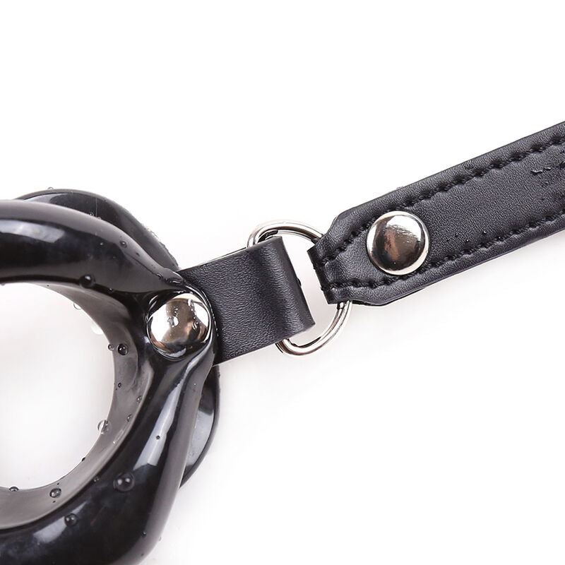 OHMAMA FETISH - BLACK LIP GAG WITH STRAP