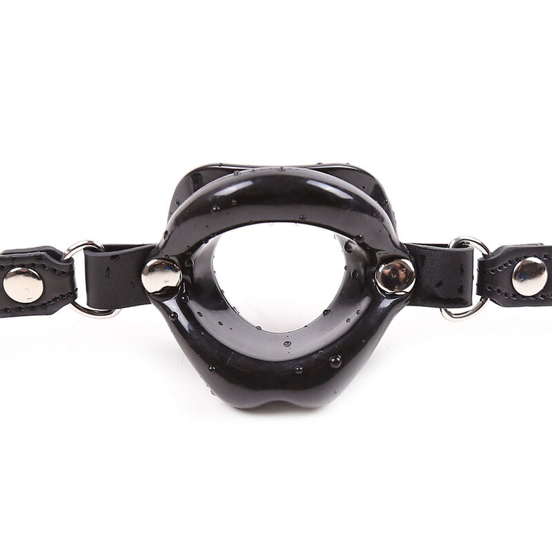 OHMAMA FETISH - BLACK LIP GAG WITH STRAP