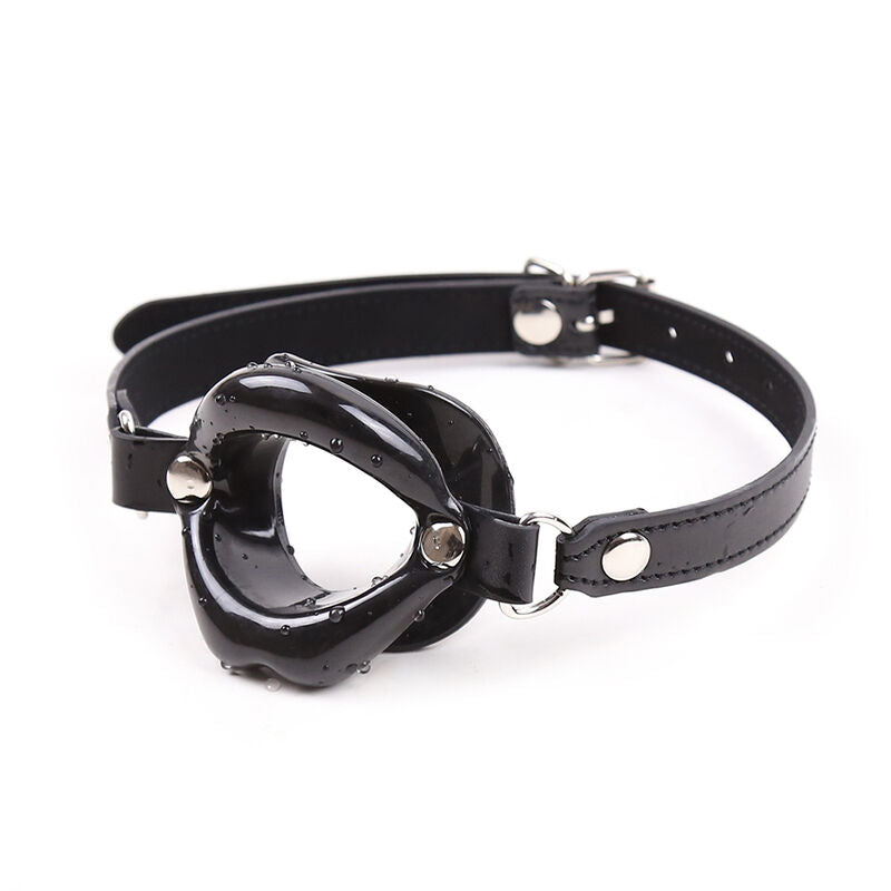 OHMAMA FETISH - BLACK LIP GAG WITH STRAP