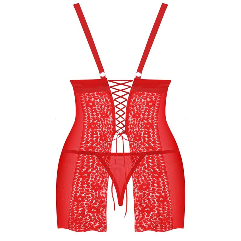 OBSESSIVE - BLOSSMINA CHEMISE AND TANGA 4XL/5XL