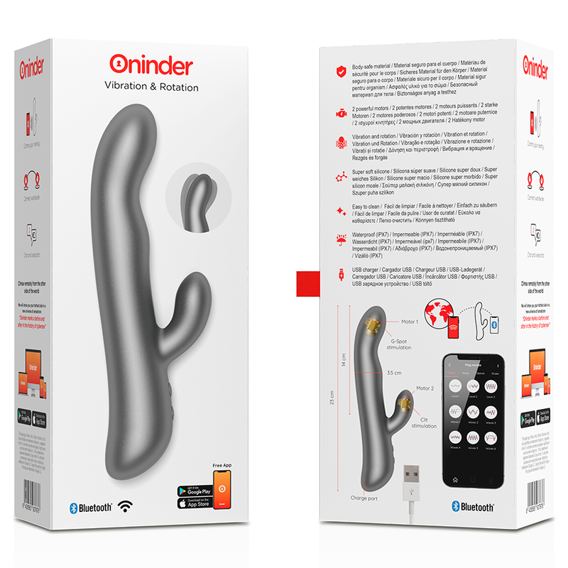 ONINDER - OSLO VIBRATION & ROTATION PINK - FREE APP