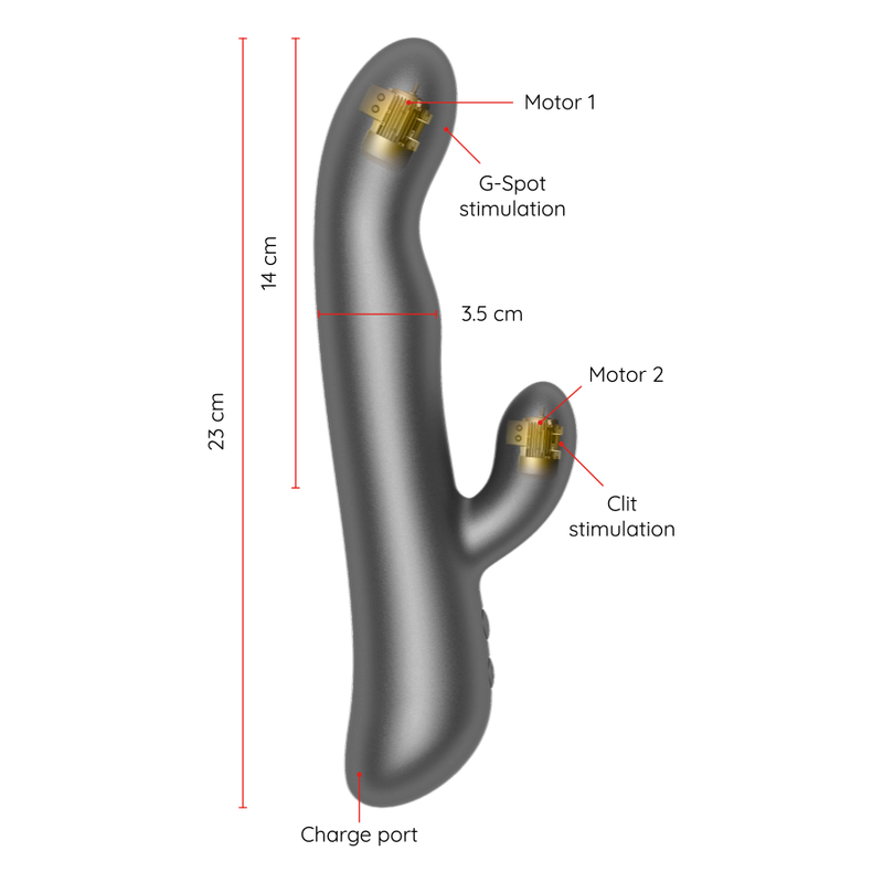 ONINDER - OSLO VIBRATION & ROTATION PINK - FREE APP