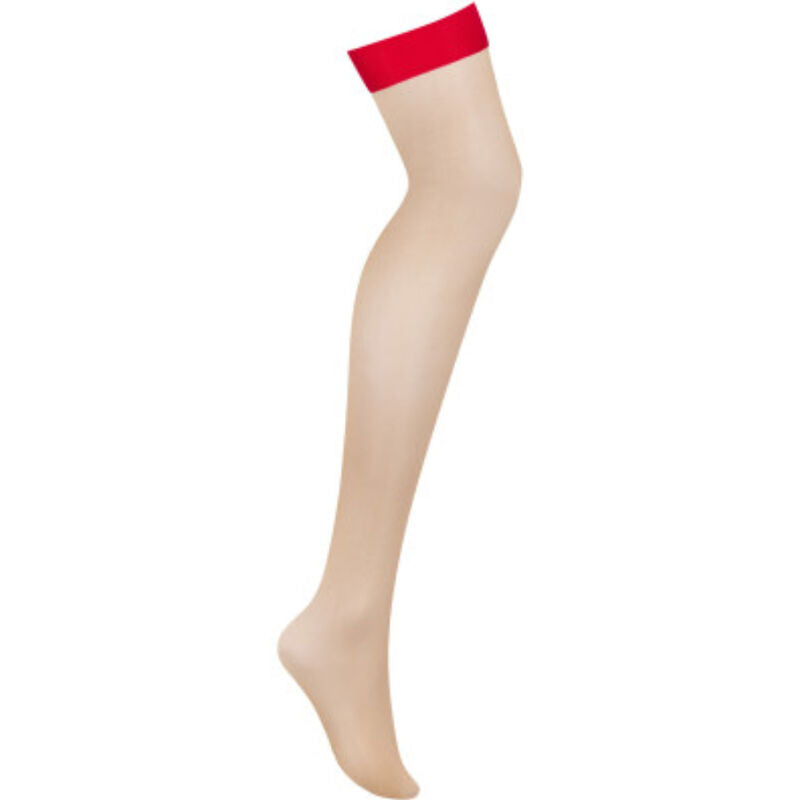 OBSESSIVE - S814 STOCKINGS RED S/M