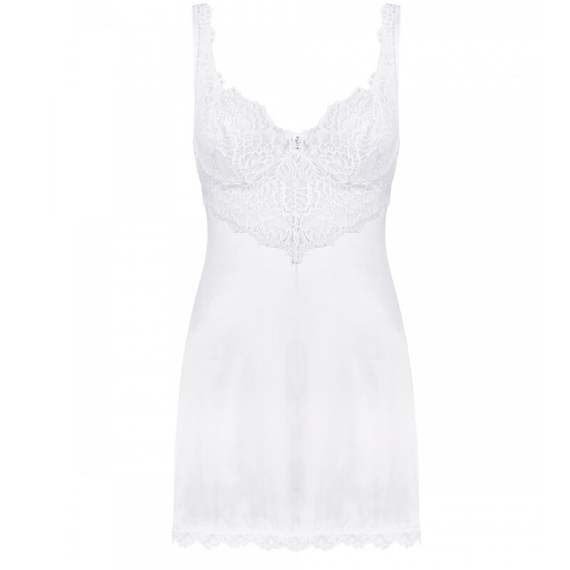 OBSESSIVE - AMOR BLANCO CHEMISE & WHITE THONG S/M