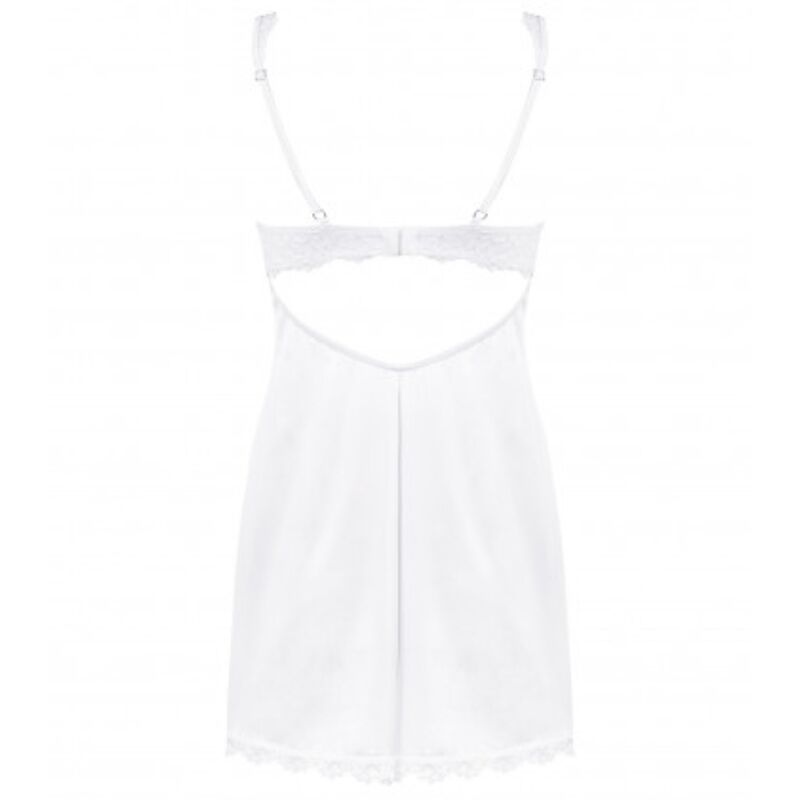 OBSESSIVE - AMOR BLANCO CHEMISE & WHITE THONG S/M