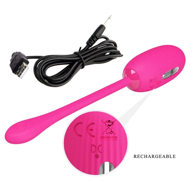 PRETTY LOVE - DOREEN RECHARGEABLE VIBRATING EGG MAGENTA