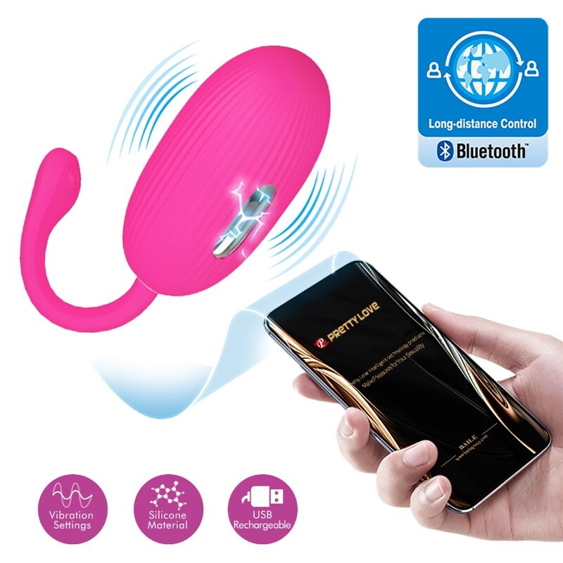 PRETTY LOVE - DOREEN RECHARGEABLE VIBRATING EGG MAGENTA