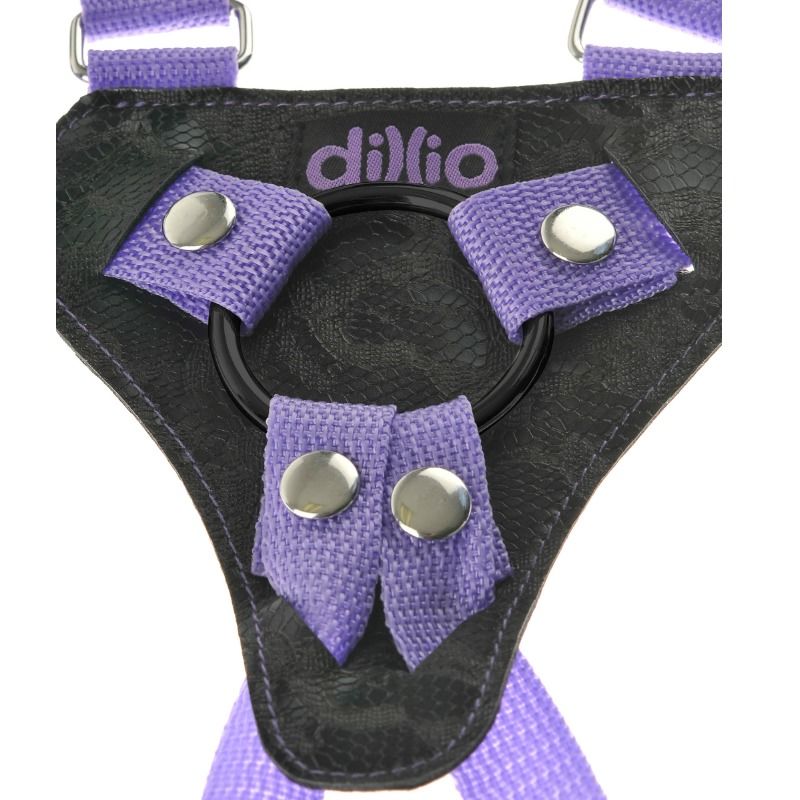 DILLIO - 7 INCH STRAP-ON SUSPENDER HARNESS SET