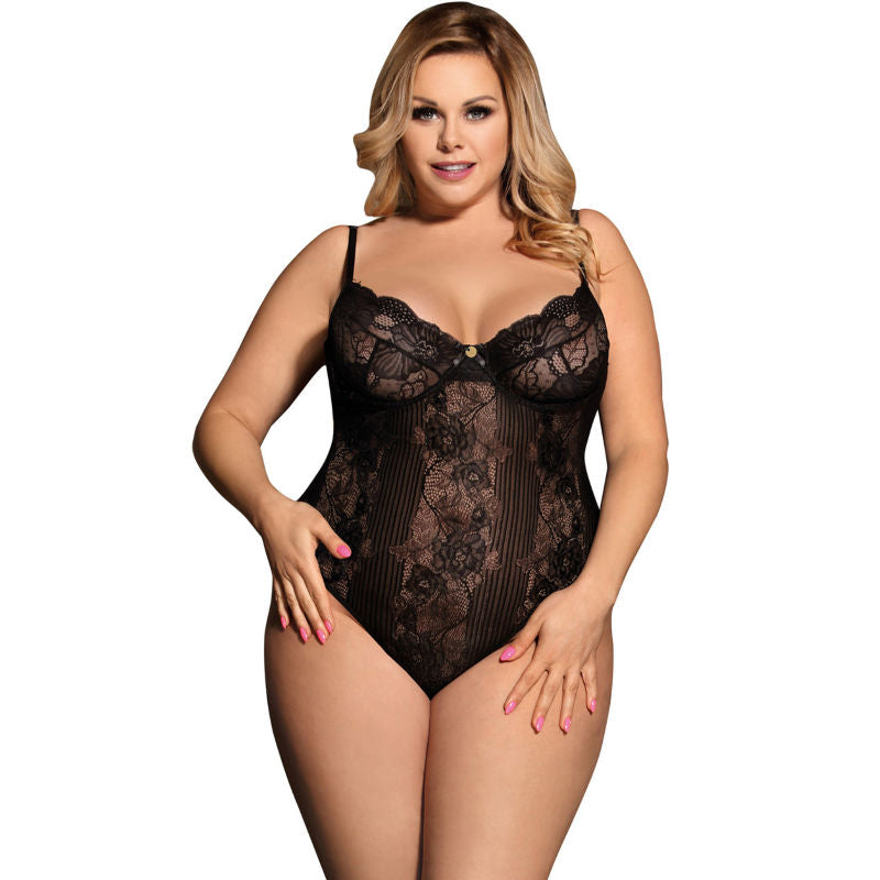 SUBBLIME - QUEEN PLUS FLORAL PATTERN TEDDY S/M