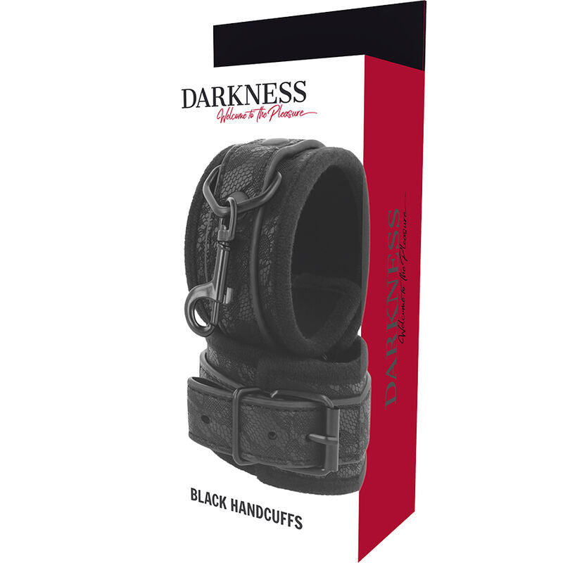 DARKNESS - LUXE BLACK BDSM HANDCUFFS
