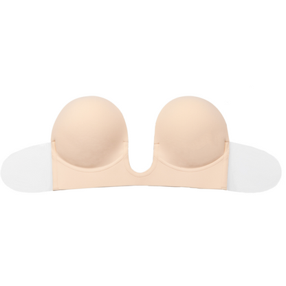 BYE-BRA - BRA WITHOUT HANDLES SHAPE U BLACK CUP A