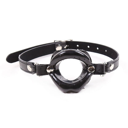 OHMAMA FETISH - BLACK LIP GAG WITH STRAP