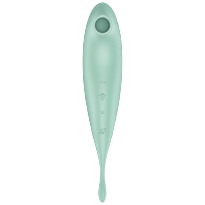 SATISFYER - TWIRLING PRO+ AIR PULSE STIMULATOR & VIBRATOR APP RED