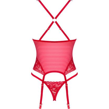 OBSESSIVE - LACELOVE CORSET RED XS/S