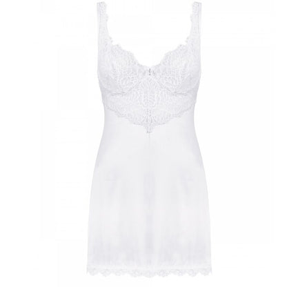 OBSESSIVE - AMOR BLANCO CHEMISE & WHITE THONG S/M