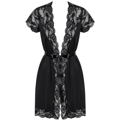 OBSESSIVE - 810-PEI-1 BLACK GOWN S/M