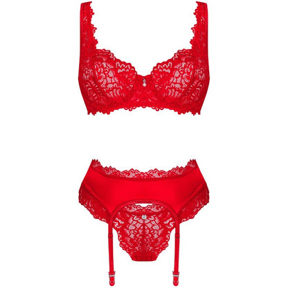 OBSESSIVE - AMOR CHERRIS SET 3 PIECES S/M