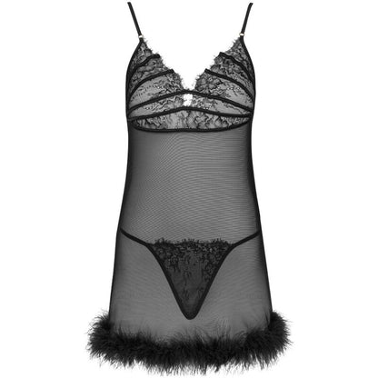 LIVCO CORSETTI FASHION - ZERUNAM SET BABYDOLL + BLACK THONG