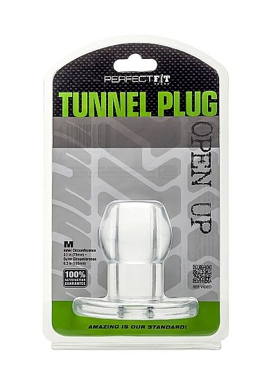PERFECT FIT BRAND - ASS TUNNEL PLUG SILICONE CLEAR M