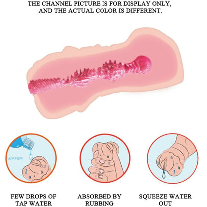 CRAZY BULL - WATER SKIN VAGINA MASTURBADOR WITH VIBRATING BULLETS