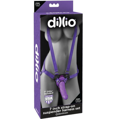 DILLIO - 7 INCH STRAP-ON  SUSPENDER HARNESS SET
