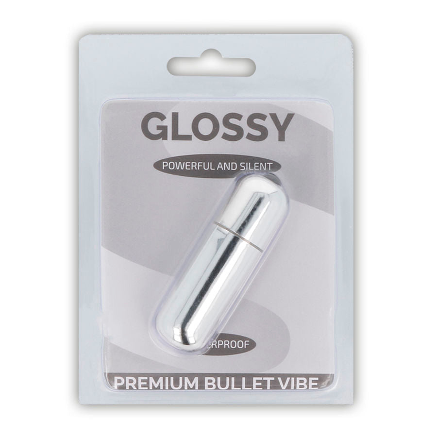 GLOSSY - PREMIUM VIBE VIBRATING BULLET 10V SILVER